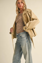 Load image into Gallery viewer, Short Trench Coat