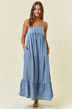 Load image into Gallery viewer, A Little Bit Country Denim Midi Dress