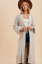 Load image into Gallery viewer, Cozy Cardigan Long Belted Sweater With Pockets