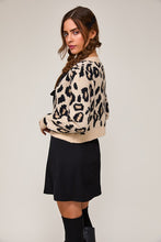 Load image into Gallery viewer, Leopard Bow Tie Front Cardigan
