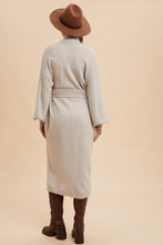 Load image into Gallery viewer, Cozy Cardigan Long Belted Sweater With Pockets