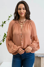 Load image into Gallery viewer, Rustic Feels Button Front Top