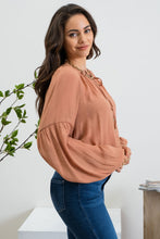 Load image into Gallery viewer, Rustic Feels Button Front Top