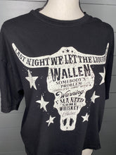 Load image into Gallery viewer, Last Night Black Wallen Long Cropped Tee