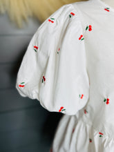 Load image into Gallery viewer, Cherry All The Way Bow Tie Top