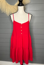 Load image into Gallery viewer, Seeing Red Dress With Pockets