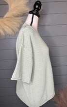 Load image into Gallery viewer, Sage All The Way Short Sleeve Sweater