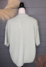 Load image into Gallery viewer, Sage All The Way Short Sleeve Sweater