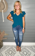 Load image into Gallery viewer, Back To Business Ruffle Sleeve Top