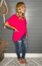 Load image into Gallery viewer, Let's Go Party Hot Pink Top