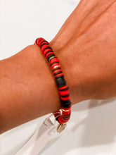 Load image into Gallery viewer, Georgia Red And Black Heishi