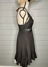 Load image into Gallery viewer, Viral Black Lace Bralette Dress