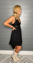 Load image into Gallery viewer, Viral Black Lace Bralette Dress