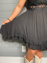 Load image into Gallery viewer, Viral Black Lace Bralette Dress