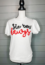 Load image into Gallery viewer, Stewart Simmons Sic'em Dawgs Embroidered Top