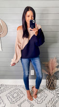 Load image into Gallery viewer, Geometric Color Block Sweater