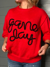 Load image into Gallery viewer, Georgia Game Day Embroidered Sweater