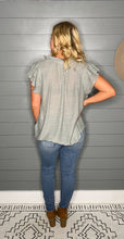 Load image into Gallery viewer, Cool And Collected Ruffle Top