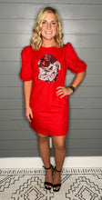 Load image into Gallery viewer, Stewart Simmons Georgia Bulldogs Sequin Poplin Dress