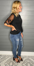 Load image into Gallery viewer, A Little Classy Lace Sleeve Top