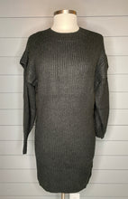 Load image into Gallery viewer, Cozy And Warm Black Sweater Dress