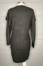 Load image into Gallery viewer, Cozy And Warm Black Sweater Dress
