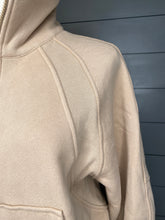 Load image into Gallery viewer, Workout Vibes Tan Quarter Zip Pullover