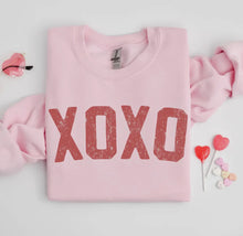 Load image into Gallery viewer, XOXO Pink Valentine Sweatshirt