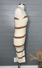 Load image into Gallery viewer, Vacation Is Calling Striped Midi Bodycon Dress