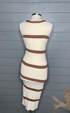 Load image into Gallery viewer, Vacation Is Calling Striped Midi Bodycon Dress