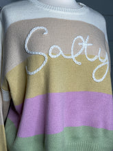 Load image into Gallery viewer, Salty Striped Embroidered Sweater