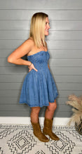 Load image into Gallery viewer, Country Dreams Denim Corset Dress
