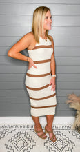 Load image into Gallery viewer, Vacation Is Calling Striped Midi Bodycon Dress