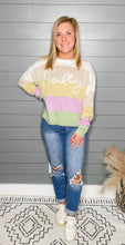 Load image into Gallery viewer, Salty Striped Embroidered Sweater