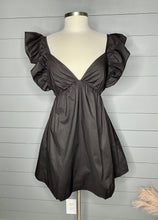 Load image into Gallery viewer, Madison Black Ruffle Dress