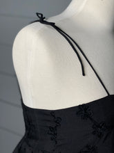 Load image into Gallery viewer, Brunch Please Black Tie Shoulder Top