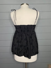Load image into Gallery viewer, Brunch Please Black Tie Shoulder Top