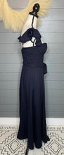 Load image into Gallery viewer, Frills And Fitted Dark Navy Corset Dress