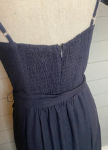 Load image into Gallery viewer, Frills And Fitted Dark Navy Corset Dress