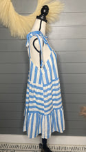 Load image into Gallery viewer, Take Me Away Blue Striped Dress