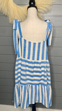 Load image into Gallery viewer, Take Me Away Blue Striped Dress