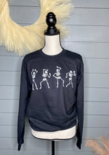 Load image into Gallery viewer, Dancing Skeletons Halloween Sweatshirt