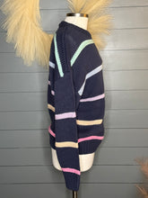 Load image into Gallery viewer, Navy All Day Striped Sweater