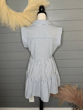 Load image into Gallery viewer, Blue And White Striped Dress