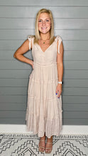 Load image into Gallery viewer, Neutral Territory Tie Shoulder Midi/Maxi Dress