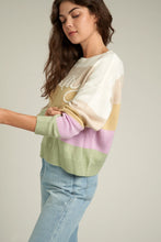 Load image into Gallery viewer, Salty Striped Embroidered Sweater