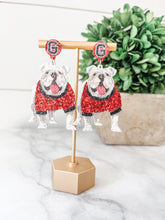 Load image into Gallery viewer, Georgia Game Day Earrings
