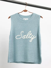 Load image into Gallery viewer, Salty Embroidered Sleeveless sweater