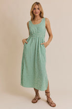 Load image into Gallery viewer, All For The Green Pin Striped Midi Dress