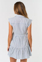 Load image into Gallery viewer, Blue And White Striped Dress